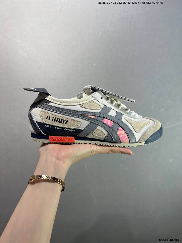 公司级Asics 亚瑟士 男女鞋真标半码 制 日产经典老牌-鬼塚虎 Onitsuka Tiger Mexico 66经典墨西哥系列复古经典百搭板鞋休闲运动鞋慢跑