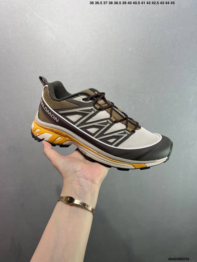 核心私 公司级Salomon Xa Pro Xt-6 Expanse萨洛蒙户外越野跑鞋 鞋面采用Sensifit贴合技术 全方位贴合包裹脚型 鞋跟部鞋底牵引设计