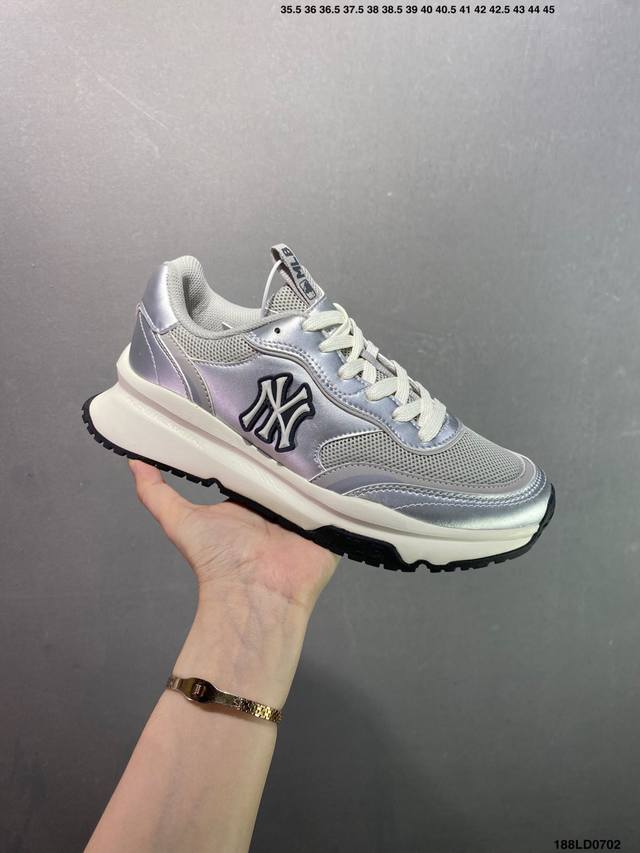 特价Mlb Chunky Liner New York Yankees 定制Mlb配色 学长鞋系列低帮老爹风轻量增高厚底百搭休闲运动慢跑鞋高级街头休閒品牌Mlb