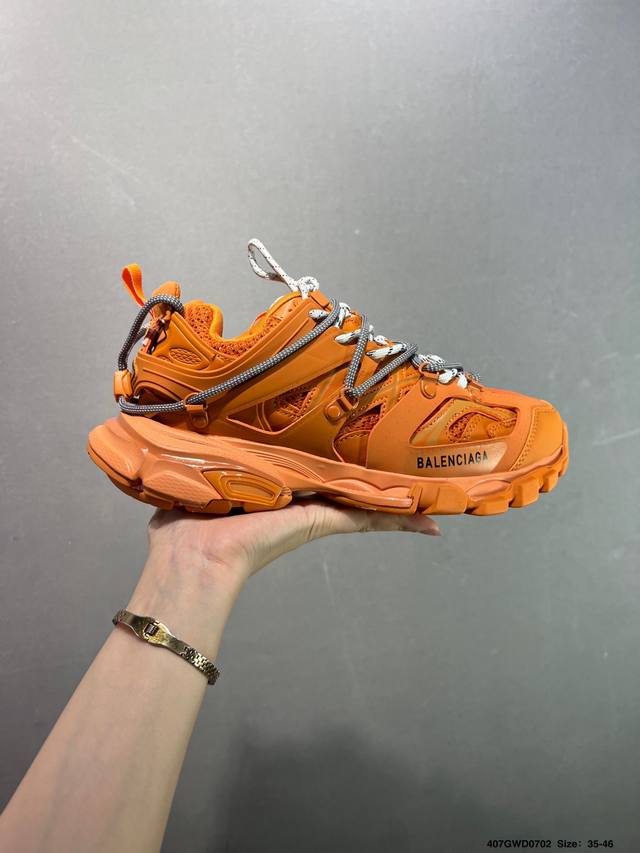 公司级Balenciaga 巴黎世家 低帮老爹鞋 定制巴黎世家 Balenciaga Track.2 Open Sneaker 巴黎世家 三代户外概念鞋 #鞋面