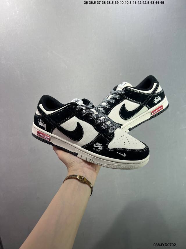 公司级Nk Dunk Low 定制配色 大厂出品 极力推荐 原装头层材料 独家版型蒸餾加工帶來的是更好的视觉和脚感体验大厂纯原品质出货 清洁度 电绣工艺 皮料切