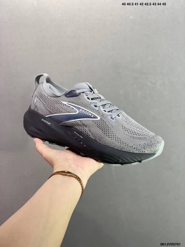公司级Brooks 布鲁克斯 Glycerin 22蓝黄 甘油22代低帮缓震运动慢跑鞋 注入氮气之后的超凡缓震体验。穿过布鲁克斯的伙伴都知道，布鲁克斯的鞋面已经