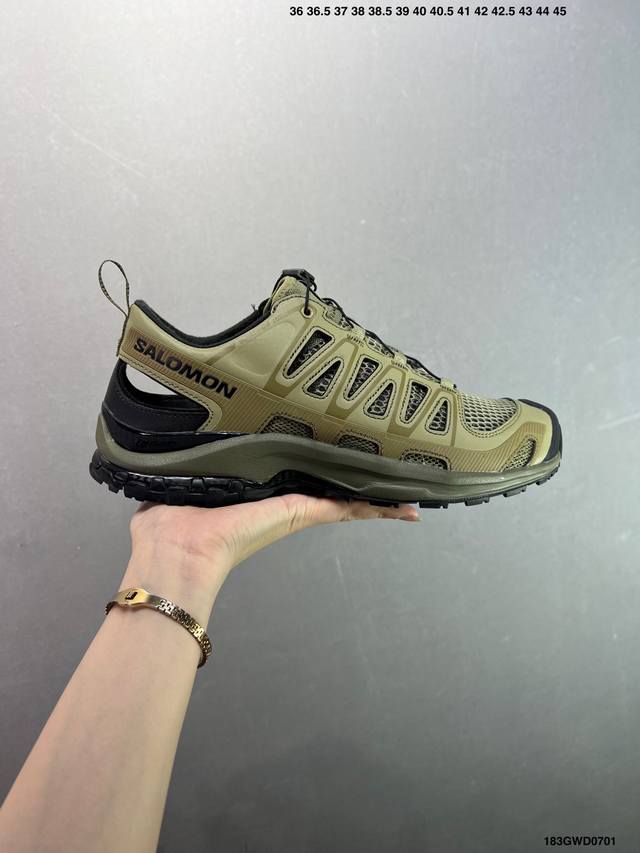 公司级Salomon Xa Pro Xt-6 Expanse萨洛蒙户外越野跑鞋 鞋面采用Sensifit贴合技术 全方位贴合包裹脚型 鞋跟部鞋底牵引设计 提供强