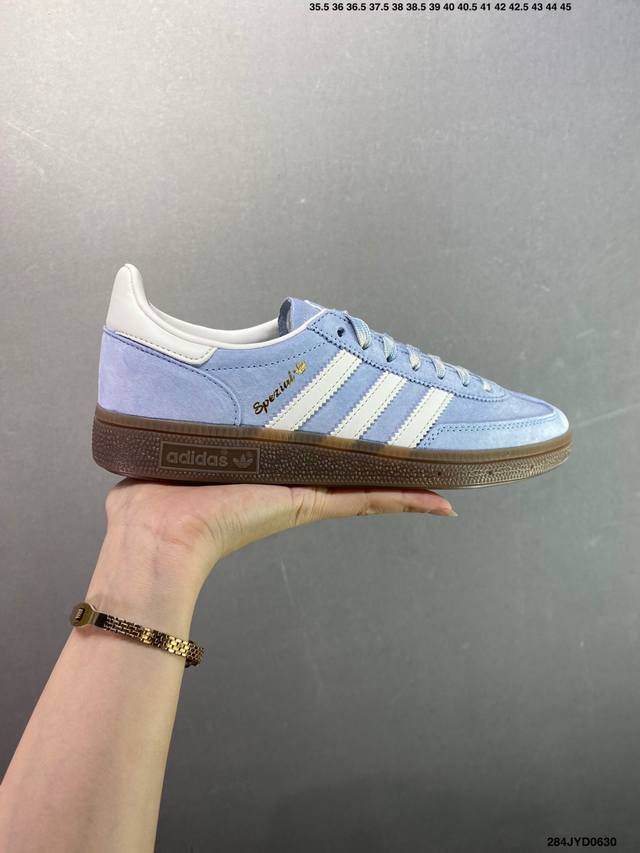 公司级Ad Handball Spezial 复古单品 阿迪达斯经典款复古休闲板鞋 #原厂原档案开发出品 皮料切割干净无任何毛边 鞋型细节完美 超高清洁度 货号