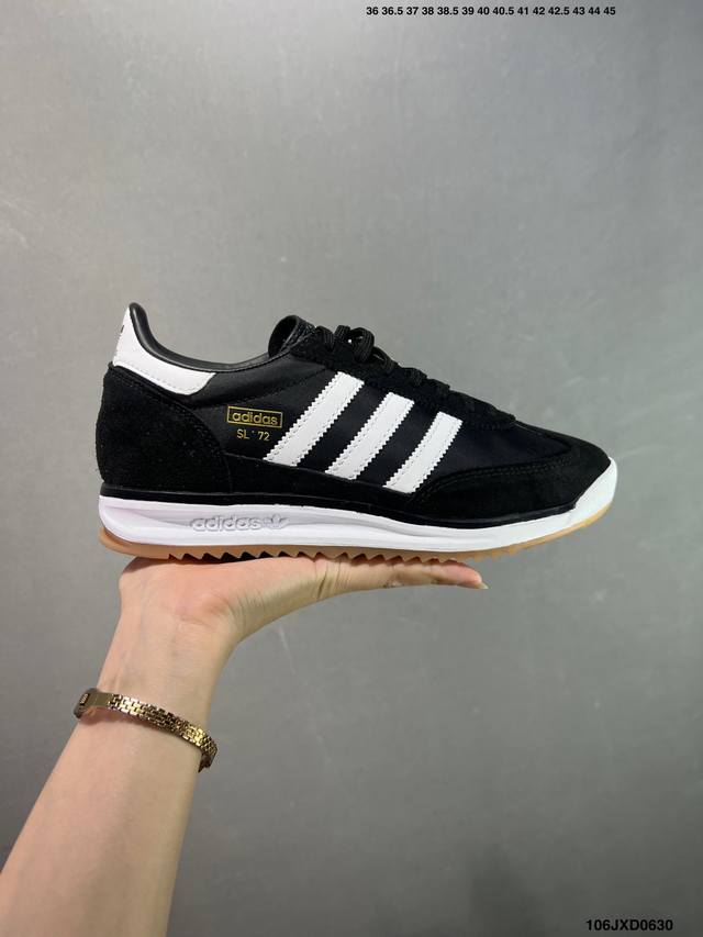 公司级阿迪达斯Adidas Sl 72 Rtn三叶草复古休闲跑步鞋休闲运动鞋 货号:Id1031 尺码:36 36.5 37 38 38.5 39 40 40.