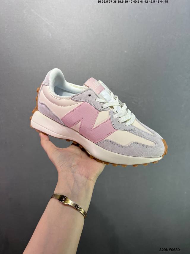 新百伦 New Balance Nb327系列 皮面复古休闲运动慢跑鞋 Ws327Ra全新 New Balance 327 系列，以更纯粹的复古风格设计打造的全