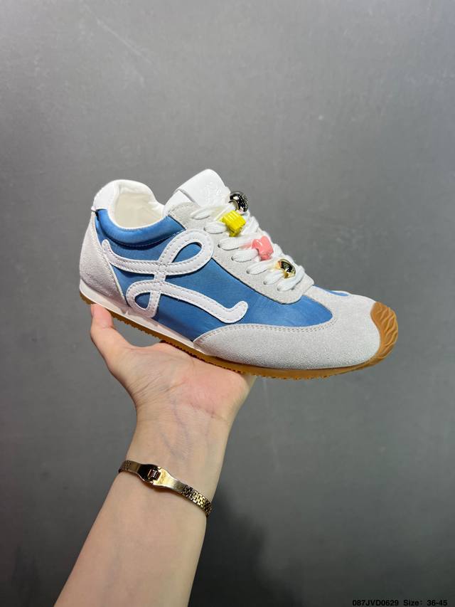 公司级罗意威Loewe Ballet Runner Sneakers 芭蕾舞 系列阿甘复古风德训薄底百搭休闲运动鞋 市面最高性价比 实体平台跑量 主打推荐好货