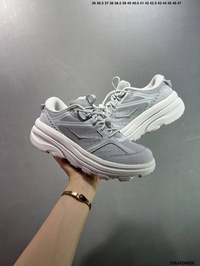 公司级Hoka One One Bondi B3 复古舒适防滑耐磨 低帮 山地户外跑步鞋 货号:1155351 尺码:36 36.5 37.5 38 38.5