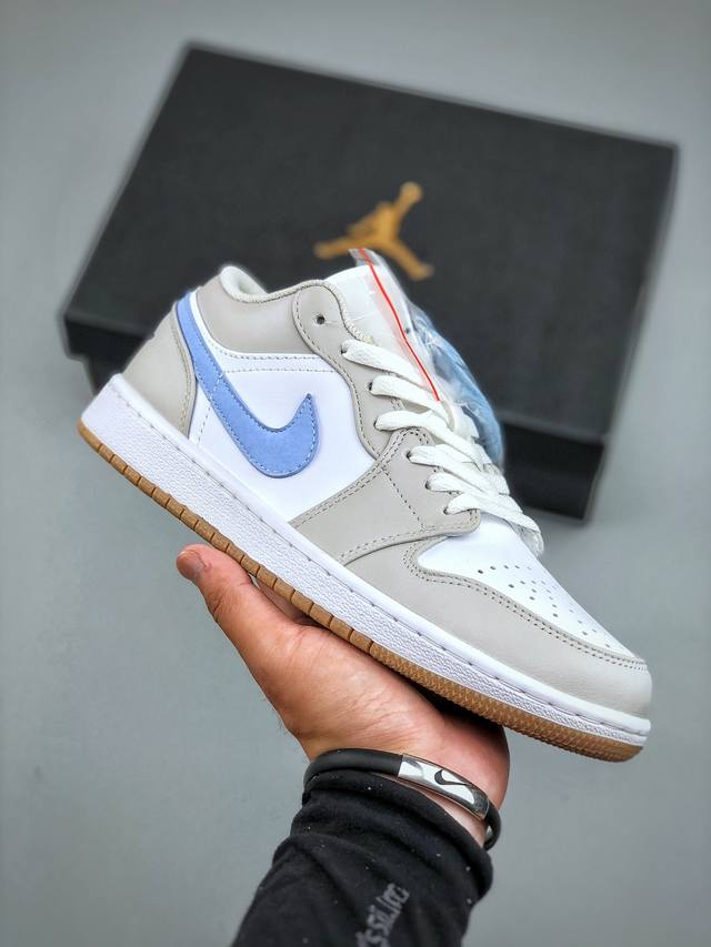 Nike Air Jordan 1 Low“灰蓝” 低帮休闲板鞋 同步官方配色 官方货号:553558 146 尺码：36-46 半