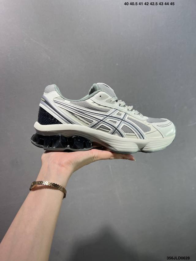 公司级Asics Gel-Kinetic Fluent 亚瑟士 复古休闲运动鞋厚底增高老爹鞋 货号:1203A591-021 尺码:如图 编码：356Jld06