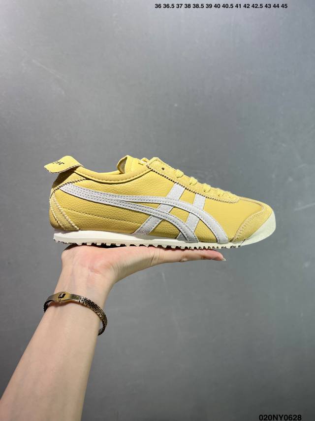 Asics 亚瑟士 男女鞋真标半码制 日产经典老牌-鬼塚虎 Onitsuka Tiger Mexico 66经典墨西哥系列复古经典百搭板鞋休闲运动鞋慢跑鞋 采用