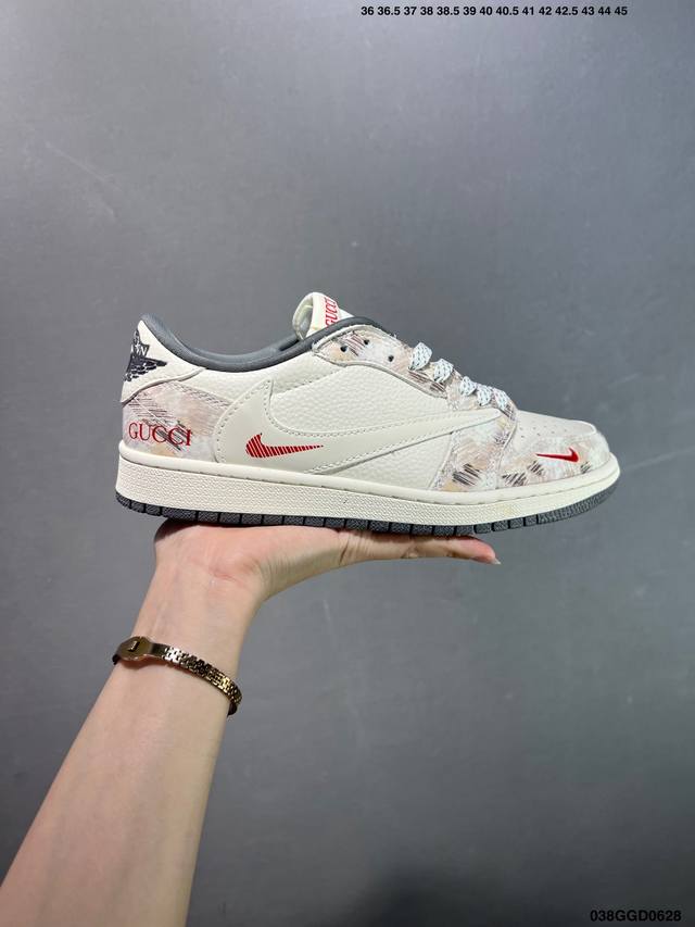公司级Air Jordan Aj1 Low 低帮系列定制配色Wg8850-012 原厂内置气垫魔块 A模大底 头层小牛皮 鞋舌Aj原厂专用牛津布+Aj专用反口珍