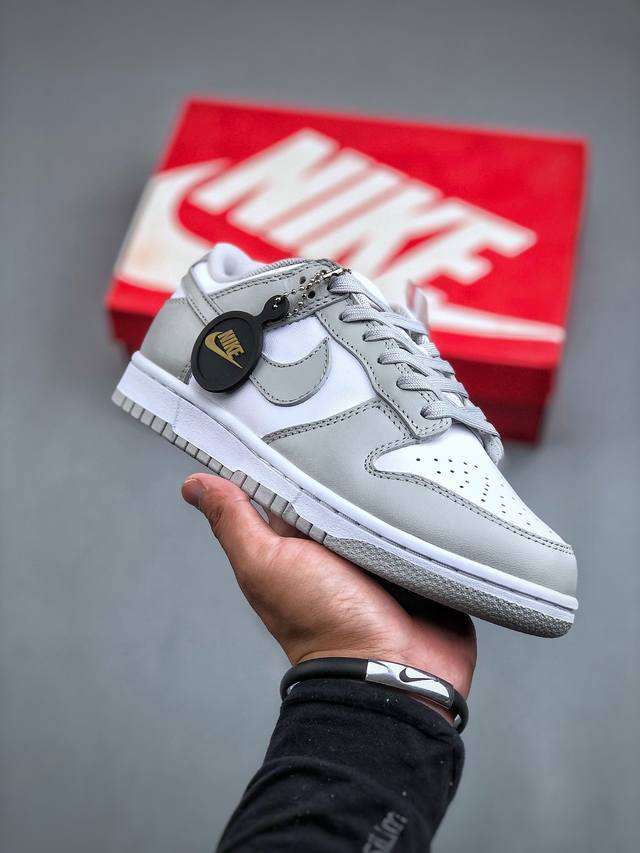 福利特价 K13版 Nike Sb Dunk Low 白灰 纯原大厂出品 极力推荐 原装头层材料 独家版型蒸餾加工 帶來的是更好的视觉和脚感体验 大厂纯原品质出