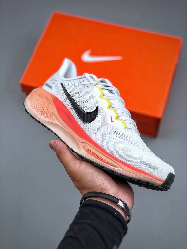 J版 Nk Air Zoom Pegasus 41 耐克网面透气轻便耐磨跑鞋 Ib6656 108 #鞋面采用网布、织物、橡塑材料等多种材料拼接，出色支撑效果，
