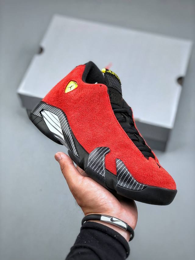 Air Jordan Aj14 红色 If5015-600 外贸特供批次 原楦原档案数据开模打造 原厂中底拉帮钢印 原盒原配 以法拉利 550 Maranell