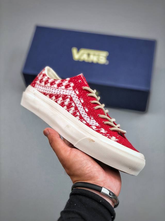 Vans Otw Old Skool 36 男女低帮复古针织网面棋盘格透气滑板鞋 尺码：35-44 半