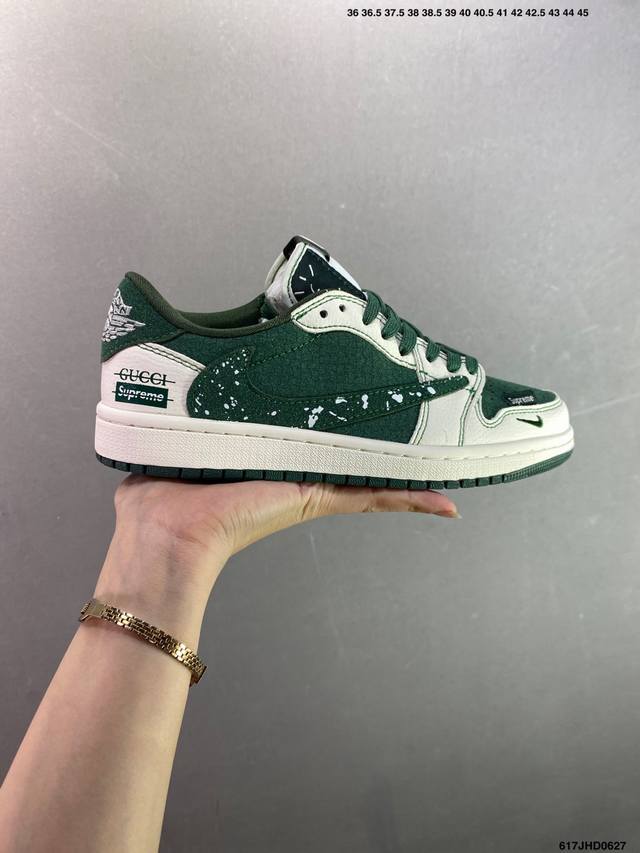 公司级Nike Air Jordan 1 Low 定制配色 定制Aj联名-高端定制 低帮复古文化板鞋 #定制鞋盒 大厂纯原品质出货 超高清洁度 皮料切割干净无任