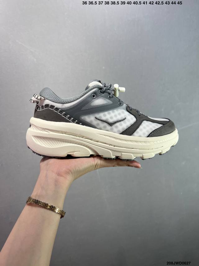 公司级Hoka One One Bondi B3 复古舒适防滑耐磨 低帮 山地户外跑步鞋 货号:1155351 尺码:36 36.5 37.5 38 38.5
