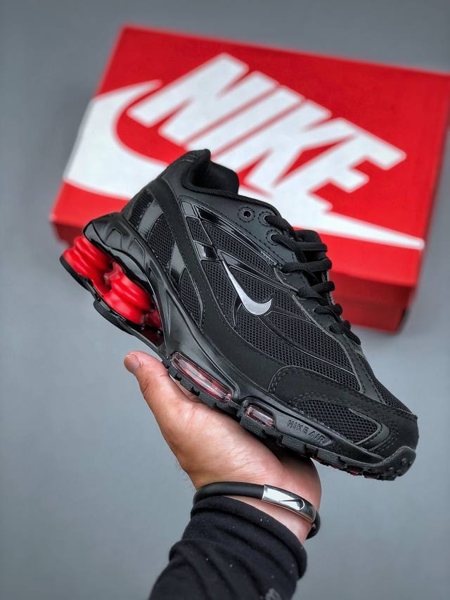 Nike Shox Ride 2 Sp X Supreme联名款 R4全掌气垫缓震跑步鞋 织物材质 货号：Ii7635 001 尺码：40-45