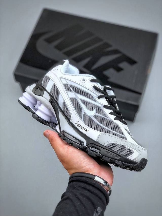 Nike Shox Ride 2 Sp X Supreme联名款 R4全掌气垫缓震跑步鞋 织物材质 货号：Dn1615 500 尺码：40-45