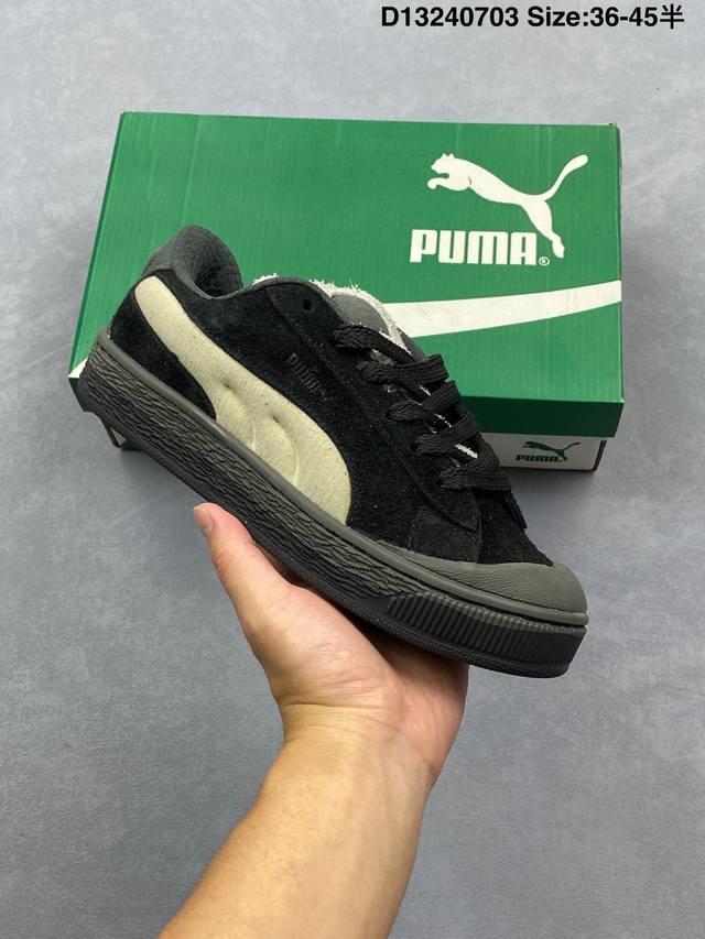 公司级Puma Suede Xl Crush 防滑耐磨 彪马低帮经典百搭休闲运动板鞋 货号:399099-02 尺码:36 37 37.5 38 38.5 39
