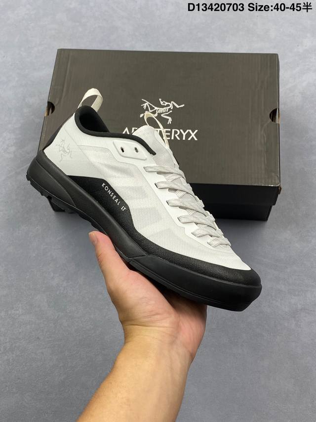 Arcteryx 始祖鸟 Konseal Fl 2 Leather Gtx M 经典男士户外登山徒步休闲运动鞋户外男鞋防水鞋轻便舒适软底缓震 货号：078832