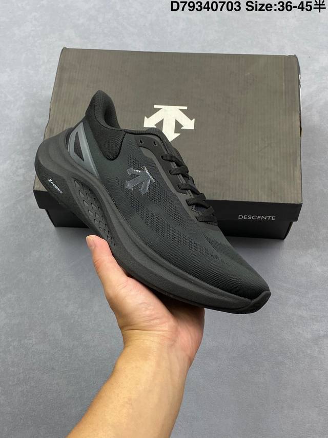 公司级迪桑特Descente Run Step 舒适百搭减震耐磨轻便 低帮 休闲训练长跑城市通勤跑步鞋 货号:Sq113Rrn14 尺码:36 36.5 37.