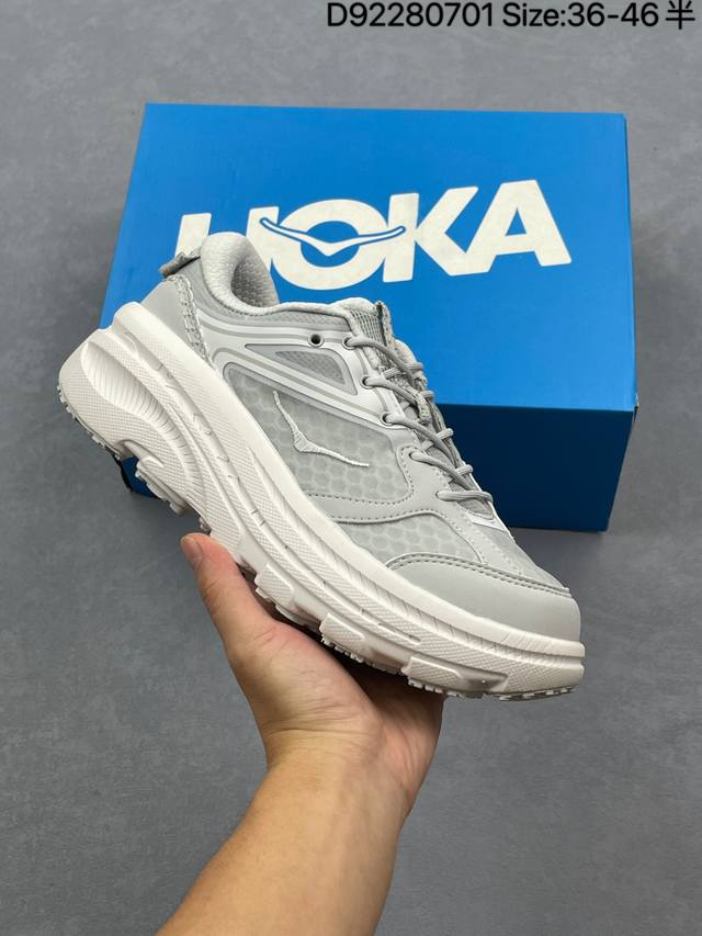 公司级Hoka One One Bondi B3 复古舒适防滑耐磨 低帮 山地户外跑步鞋 货号：1155351 Bklb 尺码：36-46带半码 D92 701