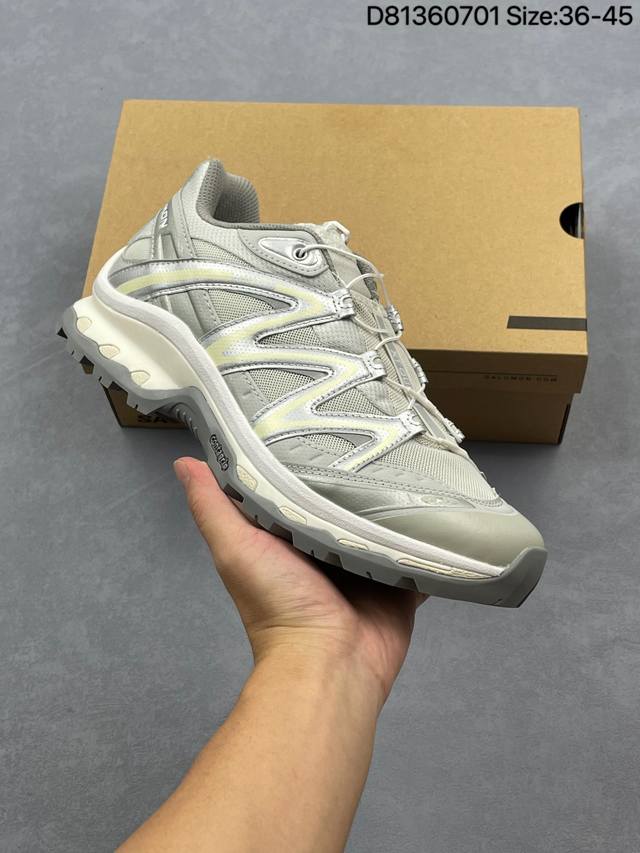 Salomon Xt-Quest Adv ”Beige“ 萨洛蒙 探索者系列户外越野跑鞋 #鞋面采用Sensifit贴合技术 全方位贴合包裹脚型 鞋跟部鞋底牵引