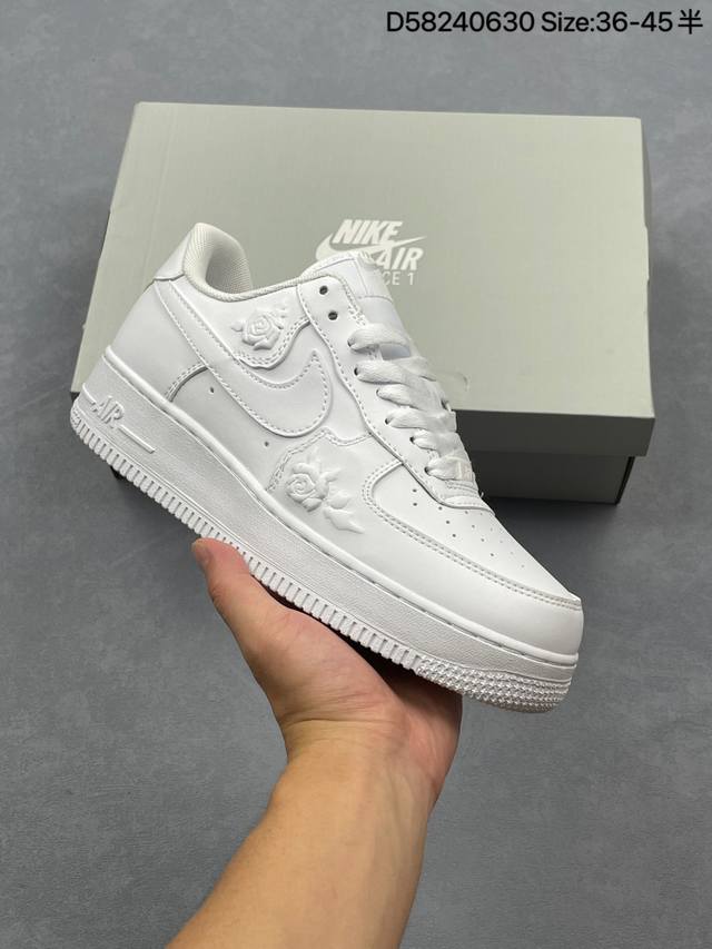 耐克Nike Air Force 7空军一号低帮百搭休闲运动板鞋。柔软、弹性十足的缓震性能和出色的中底设计，横跨复古与现代的外型结合，造就出风靡全球三十多年的F