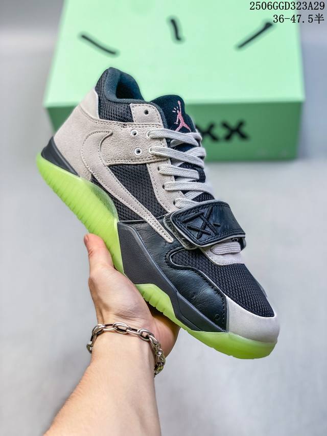 Nike Jordan Jumpman Jack Tr X Travis Scott 耐克 舒适百搭 防滑耐磨 中帮 复古篮球鞋 货号:Ih7971-001 尺