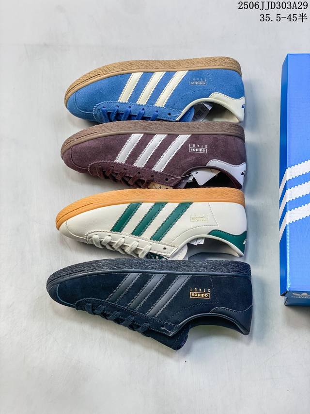公司级阿迪达斯 三叶草Adidas Samba Vegan Og长鞋舌 桑巴舞系列绅士德训足球风百搭低帮休闲运动板鞋 号码：见图 编码：06Jjd303A29
