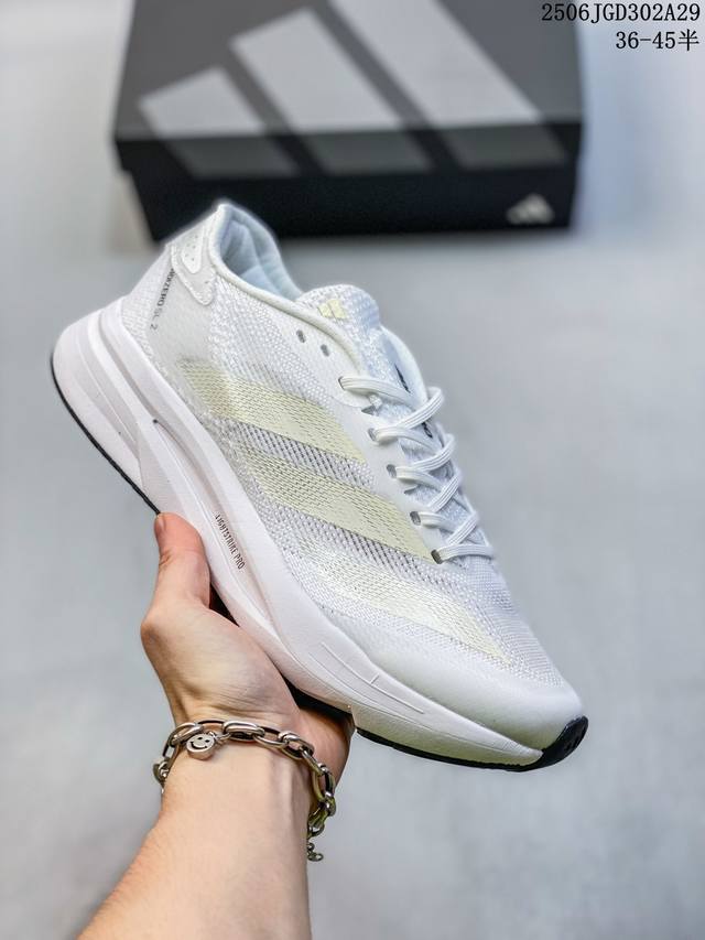 公司级Adidas Adizero Evo Sl2 M 阿迪达斯 舒适百搭防滑耐磨 低帮 休闲跑步鞋 货号:Ie1054 尺码:36 36.5 37 38 38
