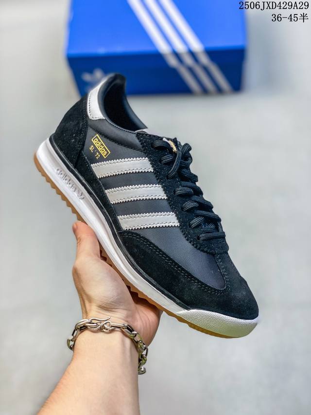公司级Adidas Sl 72 Rs 阿迪达斯 三叶草复古休闲跑步鞋休闲运动鞋 尺码:36 36.5 37 38 38.5 39 40 40.5 41 42 4
