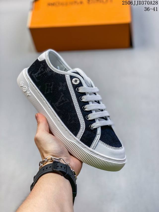 Lv Trainer Sneaker路易威登 新款女士牛仔帆布休闲鞋 0628215A22 07Jjd370A28