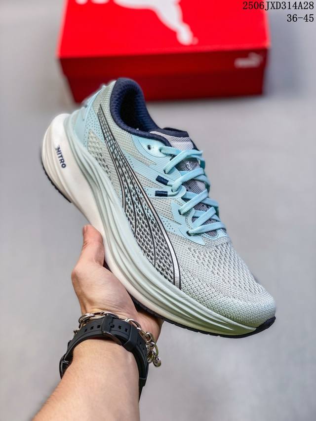 彪马Puma Deviate Nitro 3新款缓震鞋子训练跑鞋透气运动鞋舒适防滑耐磨低帮休闲跑步鞋 货号:309708 06 码数：36 37 38 39 4