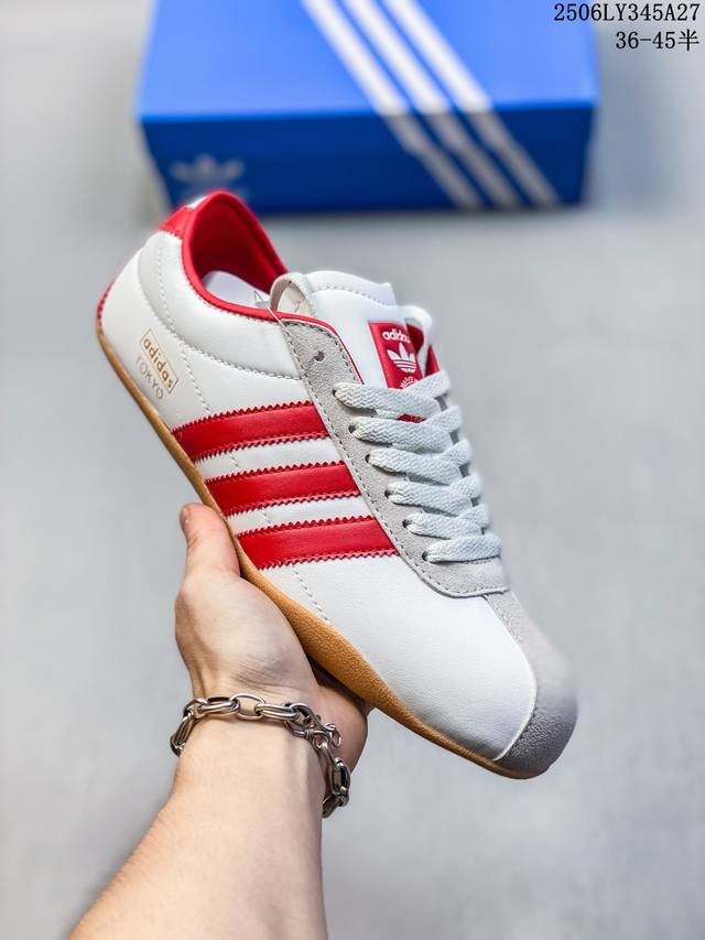 真标带半码 Adidas Originals Tokyo W 低帮薄底德训休闲运动鞋 Ji0182 尺码：见图 编码：06Ly345A27