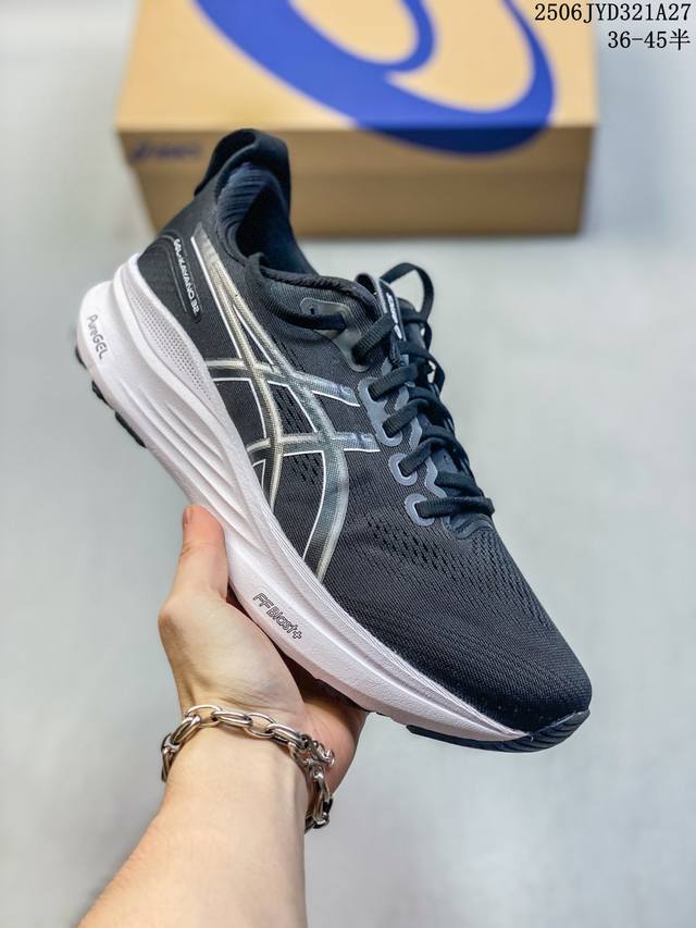 真标带半码 Asics亚瑟士跑步鞋男女鞋Gel-Cumulus 27缓震轻便运动鞋1011B960 尺码：见图 编码：06Jyd321A27