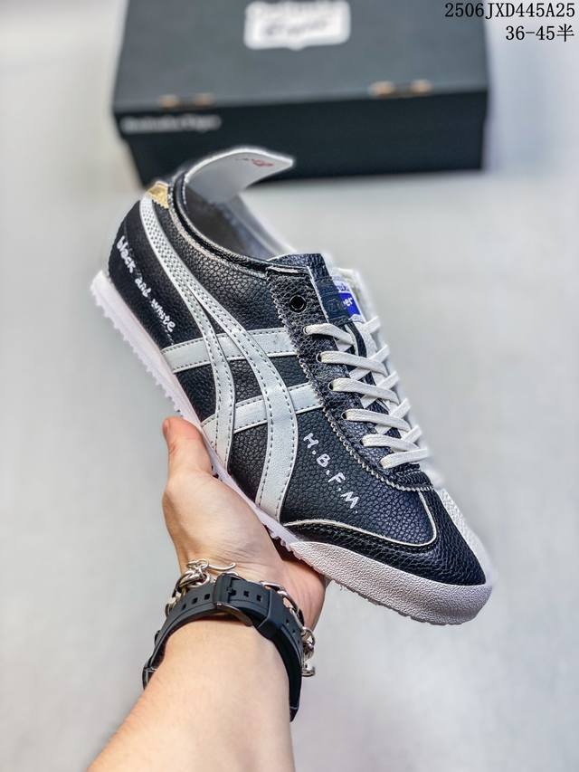公司级Asics 亚瑟士 男女鞋真标半码制 日产经典老牌-鬼塚虎 Onitsuka Tiger Mexico 66经典墨西哥系列复古经典百搭板鞋休闲运动鞋慢跑鞋