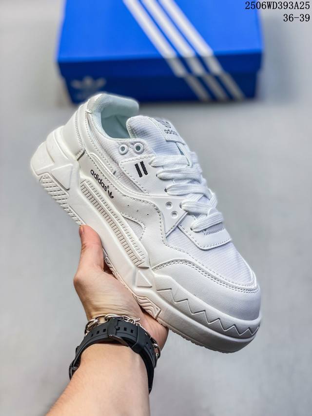 Fila Fusion斐乐潮牌Bank女鞋场下滑板鞋夏季厚底运动鞋 尺码：见图 编码：06Wd393A26
