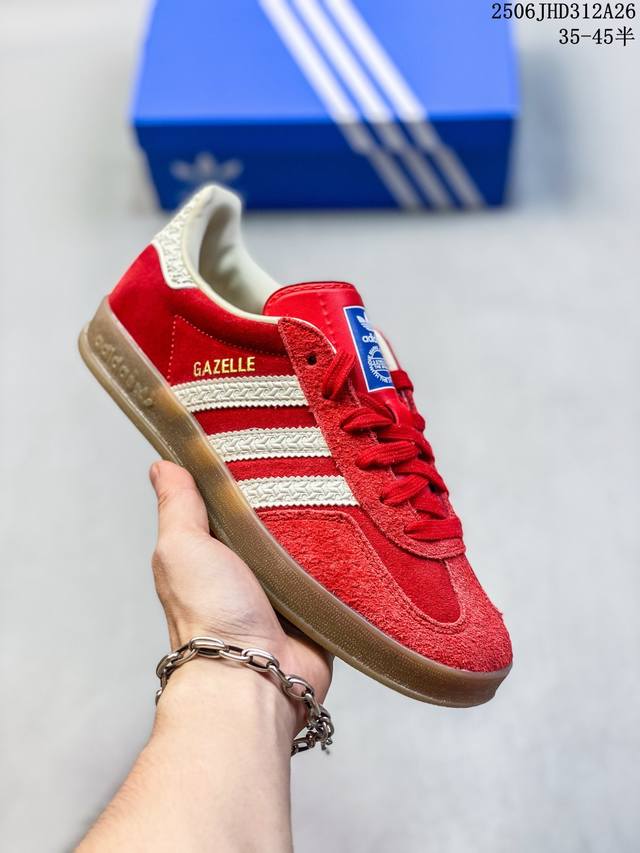 公司级阿迪达斯 三叶草Adidas Samba Vegan Og长鞋舌 桑巴舞系列绅士德训足球风百搭低帮休闲运动板鞋 号码：35 36 36.5 37 38 3