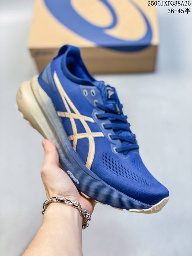 真标带半码 Asics亚瑟士新款Novablast 4男女子反光夜跑轻量回弹跑鞋减震运动鞋 尺码：36-45半 编码：06Jxd388A26