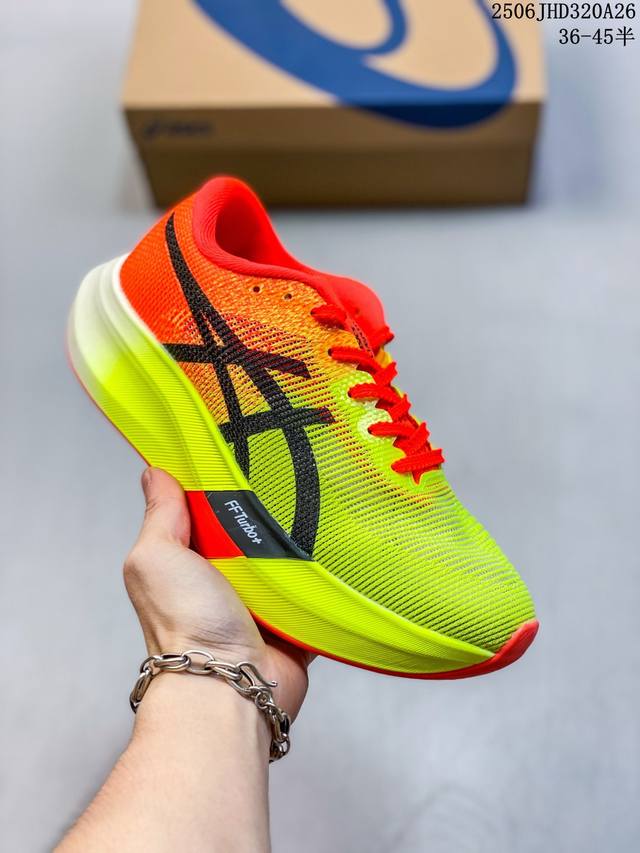 公司级Asics亚瑟士新款Metaspeed Sky跑步运动竞速跑鞋 轻量舒适透气材质,升级全新缓震中底部位科技材质 货号: 尺码:36-45 编码：06Jhd