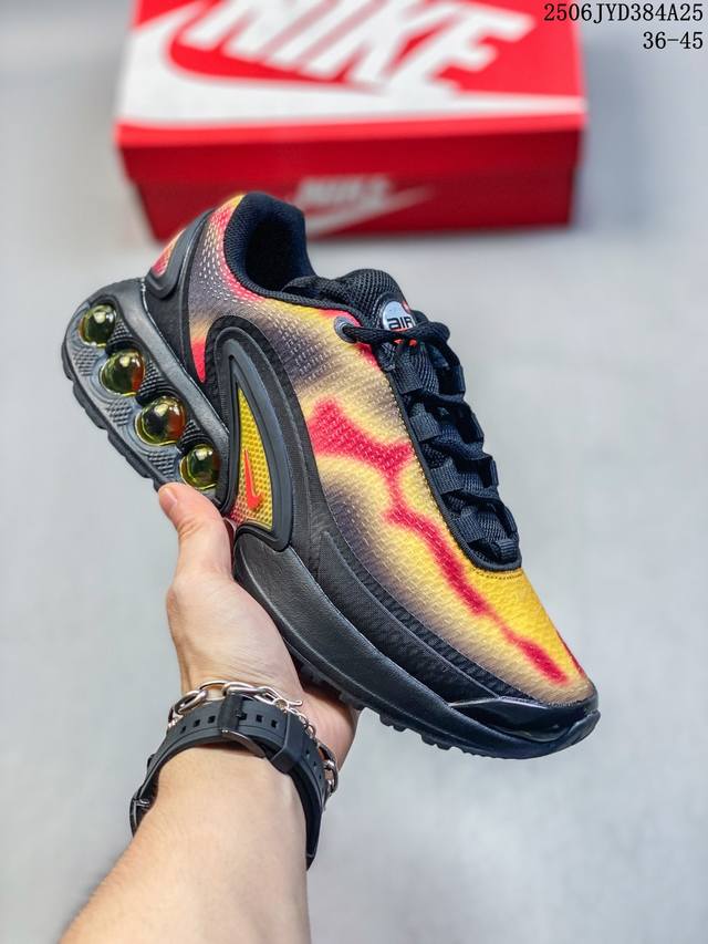 Nike Air Max Dn 舒适简约减震防滑 低帮跑步鞋 今年 Air Max Day，搭载 “Dynamic Air”技术的 Nike Air Max D