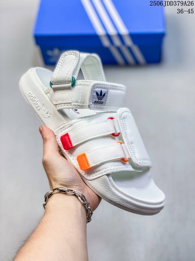 Adidas Adilette Sandal 4.0舒适透气 防滑防臭一字拖鞋 男女同款 尺码：见图 编码：06Jdd379A26