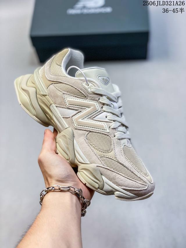 公司级New Balance 公司级版本 Nb9060 联名款 复古休闲运动慢跑鞋 鞋款灵感源自设计师本人对夏日的怀日回忆。鞋面大身由空间双格及磨砂鞋面拼接而生