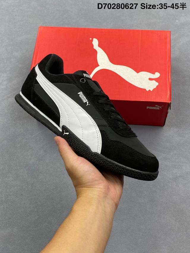 彪马Puma Bella Donna Nylon 透气布面彪马薄底系列 复古运动休闲跑鞋 鞋面设计轻量透气 提供了舒适性和穿着感受柔软内里材质 穿着更加舒适橡胶