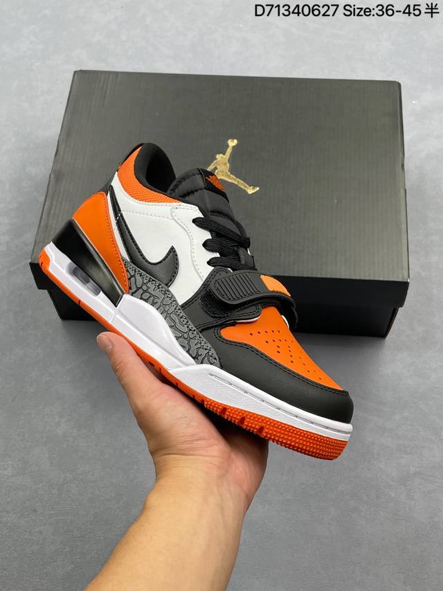 Air Jordan Legacy 三合一312乔丹三合一混合版本低帮休闲运动文化篮球鞋。 有着交错结合的设计，它的名字就展现出它所包含的鞋款元素，312 分别