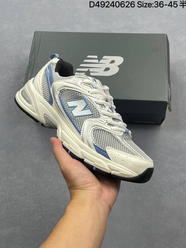 新百伦 Nb530 New Balance 530 复跑古鞋Nb530这鞋双确实是Nb家经复典古款式之一，以全科新技诠释，成打功造530鞋款。鞋面保在持530基