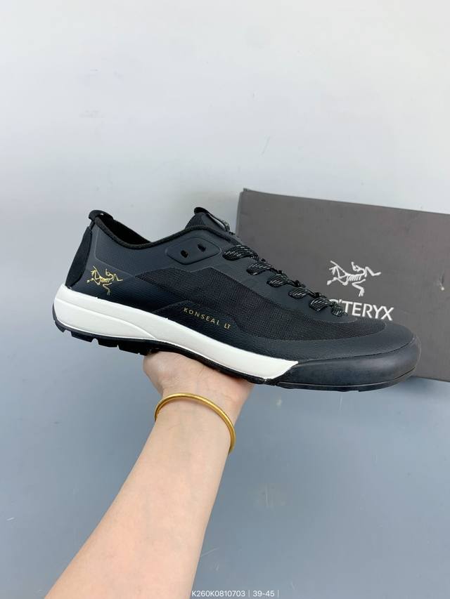 加拿大户外服饰品牌 始祖鸟 Arc‘Teryx Konseal Lt 未来之壳系列低帮轻量化透气越野徒步户外运动跑鞋 Size：如图 编码：K260K08107
